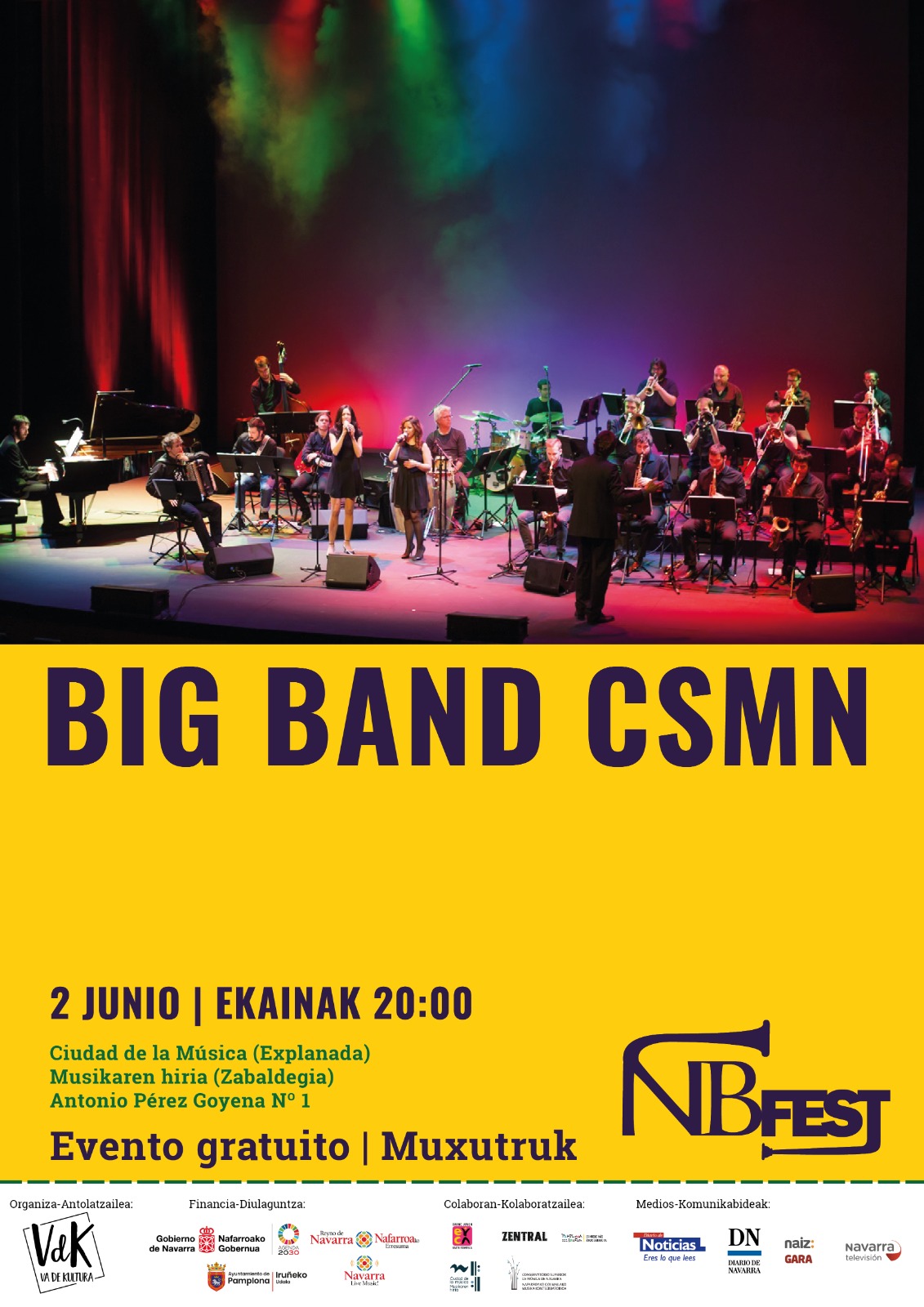 La Big Band del Conservatorio Superior inaugura el NB Fest